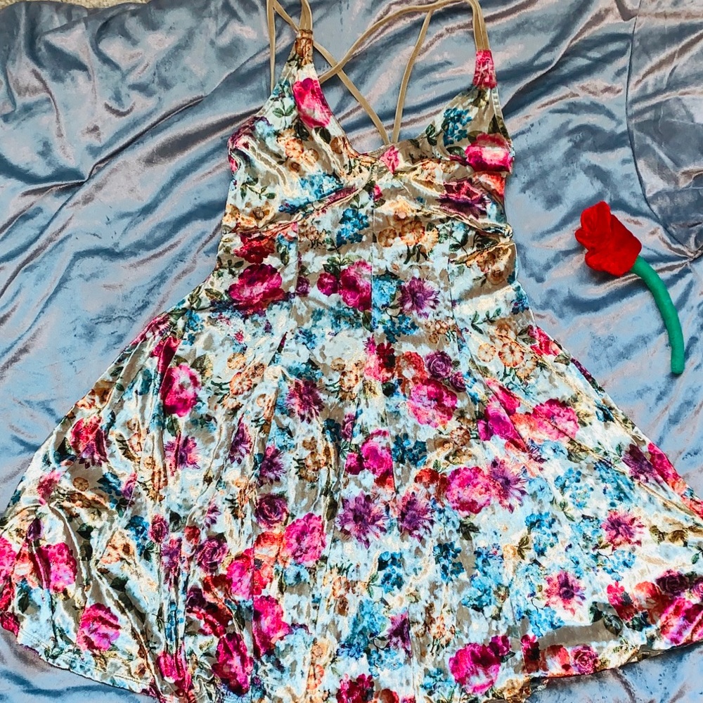 5/$20 AE Velvet flower print sun dress
